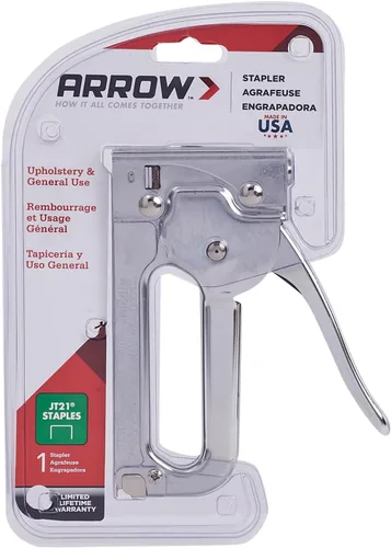 Miniatura 9 de Arrow JT21CM - Pistola grapadora profesional de carga ligera para tapicería, manualidades, oficina, compatible con grapas de 14", 516 o 38