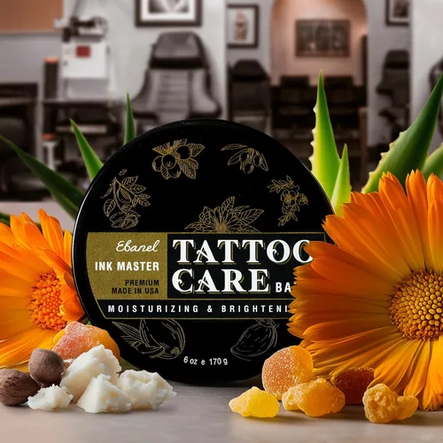 Miniatura 9 de Ebanel Bálsamo para tatuajes de 6 onzas, crema de cuidado posterior de tatuajes de alta calidad, abrillantador de tinta que mejora