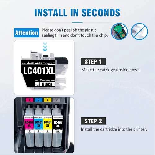Miniatura 6 de LC401XL LC401 MFC-J1010DW - Cartuchos de tinta para impresora Brother LC 401XL 401 XL Cartucho de tinta compatible con impresora MFC J1010DW