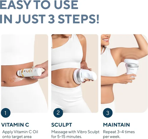 Miniatura 5 de Vibro Sculpt Máquina de Esculpido Corporal y Masajeador de Celulitis. Dispositivo de Contorno Corporal para Reafirmación de la Piel y Drenaje