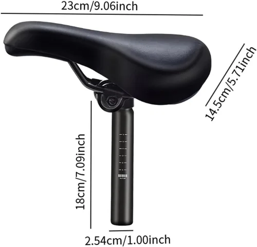 Miniatura 3 de kowaku Sillín de bicicleta para niños, asiento de bicicleta para niños y niñas, de piel sintética, suave, de equilibrio, cojín de asiento de Sillín