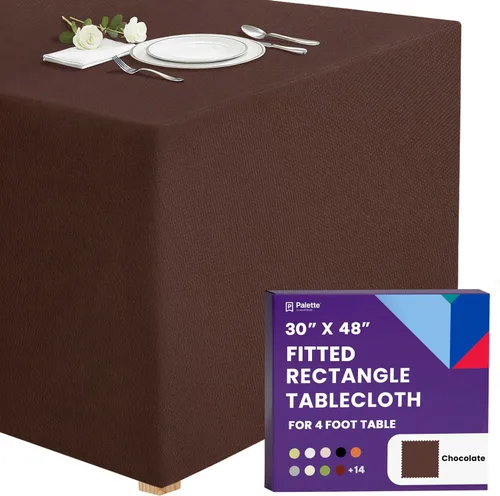 Miniatura 35 de Gee Di Moda - Mantel rectangular a medida en poliéster lavable para mesa de 4 pies, ideal para mesa de bufé, fiestas, cenas, bodas, vacaciones