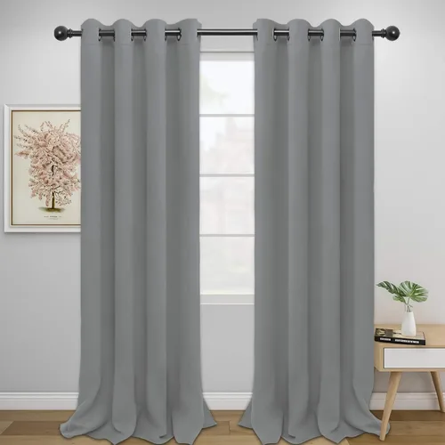Miniatura 168 de Easy-Going - Cortinas opacas para dormitorio, aislamiento térmico sólido con ojales, cortinas de ventana para reducción de ruido, cortinas