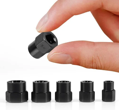 Miniatura 6 de Juego de 10 piezas de extractor de tornillos y tuercas de impacto, juego de extractor de tornillos y juego de herramientas extractoras de pernos