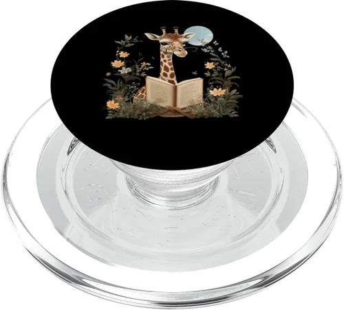Flowers Cottagecore - Gafas de jirafa para amantes de los libros, PopSockets MagSafe PopGrip para iPhone