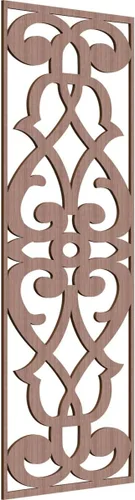 Miniatura 110 de 9 3/8"W x 24 3/8"H x 1/4"T Bellaire Decorativos Paneles de pared de madera calado, abedul