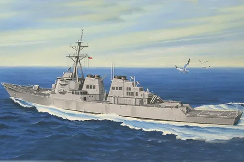 Miniatura 2 de Hobby Boss USS Arleigh Burke DDG-51 Kit de construcción de modelo de barco