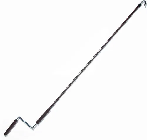 Miniatura 2 de UD - Repuesto universal para instalación de parasol en exteriores e interiores, accesorios para persianas enrollables (marrón, manivela)