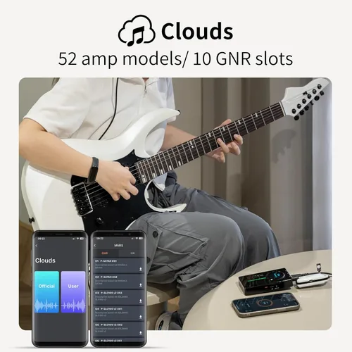 Miniatura 6 de MOOER Procesador de pedal multiefectos P2 con controlador de pedal inalámbrico F4