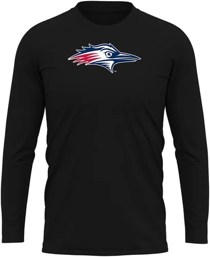 Miniatura 268 de Camisa deportiva de manga larga oficial de la NCAA Collegiate para hombre, colección negra con logotipo primario