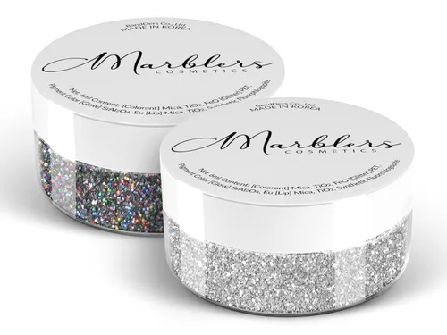 Miniatura 82 de MARBLERS Brillantina de forma gruesa de grado cosmético [estrella] 0.11 onzas (0.11 oz) Escamas No tóxica Vegana Libre de crueldad animal