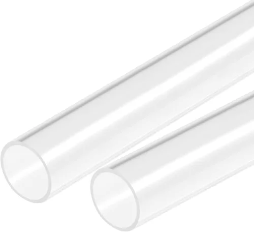 Miniatura 17 de MECCANIXITY Tubo acrílico transparente rígido redondo 18 mm (0.7 ") ID 20 mm (0.8 ") OD 18" para lámparas y linternas, sistema de refrigeración por