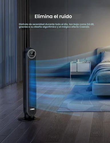Miniatura 3 de Paquete de ventilador de torre DREO para dormitorio, ventilador de suelo silencioso Velocity de 25 pies/s, ventiladores oscilantes de 90° con 4