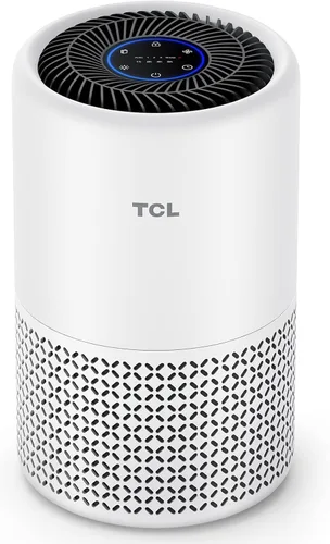 TCL Breeva A1C - Purificador de aire para el hogar, dormitorio, hasta 438 pies cuadrados, modo automático, filtración de 3 etapas, filtro HEPA