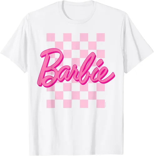 Barbie - Camiseta de manga corta con logotipo de Barbie para mujer, talla S