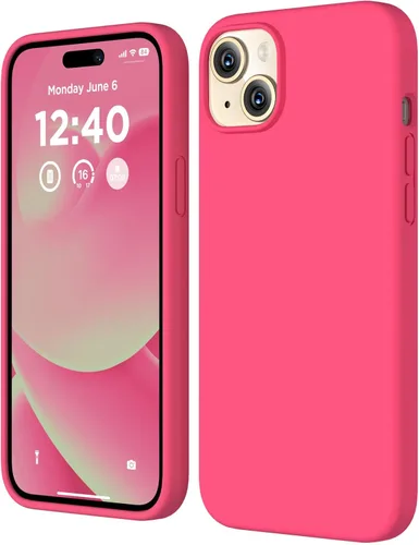 Miniatura 26 de Funda de silicona para iPhone 15 Plus, cubierta protectora de cuerpo completo, forro de microfibra suave antiarañazos, funda delgada ultrafina