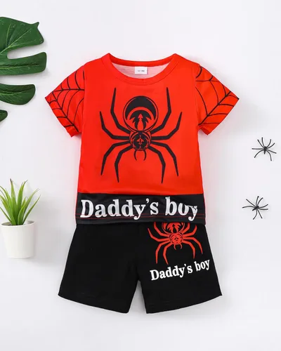 Miniatura 61 de Conjunto de ropa de verano para bebé y niño, camiseta de manga corta de algodón, pantalones cortos de dinosaurios, conjunto de ropa para niño