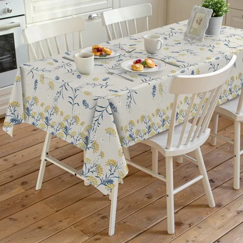 Miniatura 24 de Mantel rectangular impermeable con hojas de eucalipto de otoño, 52 x 70 pulgadas, mantel otoñal, rústico, girasol, acuarela, botánico, a prueba