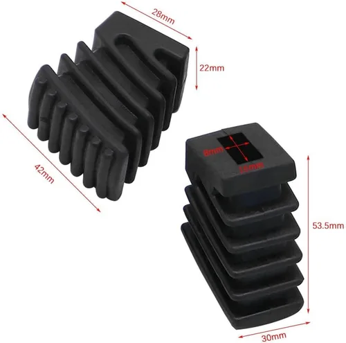 Miniatura 2 de Paquete de 3 protectores de patas de goma para piezas de percusión (grande, A)