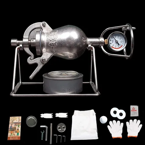 Máquina de palomitas de maíz de aire caliente, máquina de palomitas de maíz de alta presión, de acero inoxidable, calentador de fuego, para fiesta