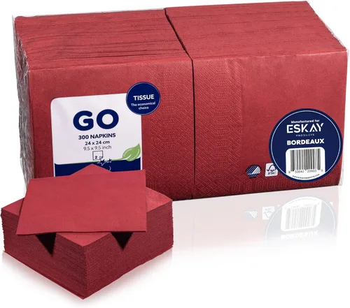 Miniatura 10 de Servilletas desechables rojas de 3 capas, 125 unidades, servilletas de papel para cócteles y fiestas para bodas, cumpleaños, bares y eventos, hechas