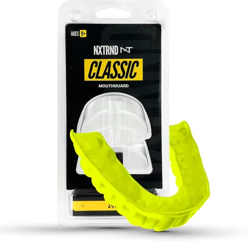 Miniatura 8 de Paquete de 2 protectores bucales clásicos Nxtrnd, boquilla deportiva de ajuste personalizado para fútbol americano, boxeo, MMA, baloncesto, hockey