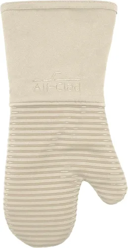 Miniatura 10 de All Clad Manopla de Horno de Silicona: Resistente al Calor hasta 500 Grados - 100% Algodón y Silicona, Manopla de Horno de 14"x7" para Cocina y Chili