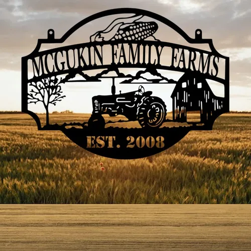 Miniatura 72 de Letrero de metal personalizado con nombre de camión, semirremolque, arte de pared para valla de garaje, patio, decoración al aire libre, letrero