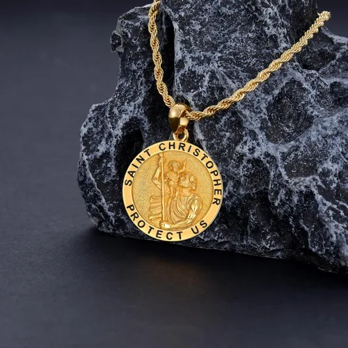 Miniatura 39 de CEKAMA - Collar de plata de ley 925 con dije de amuleto para hombres y mujeres, con cadena de 0.098 in, 22 pulgadas + 2 pulgadas