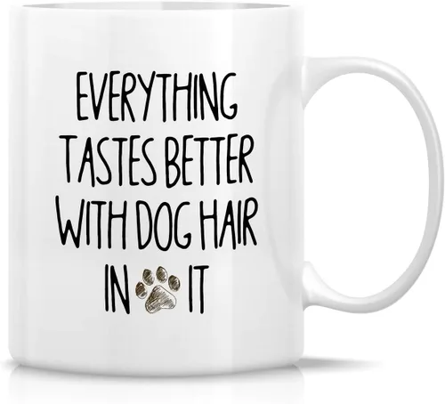 Miniatura 30 de Retreez - Taza divertida con texto en inglés "Funny Cute Golden Retriever Don't Stop Retrievin' Dog Lover", 325 ml, tazas de café de cerámica
