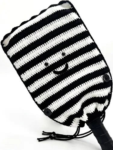 Funda de paleta de pickleball de ganchillo para regalo, funda hecha a mano para mujeres y hombres, bonitos accesorios con bolsa de prensa, lista