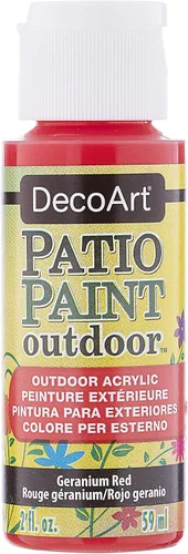 Miniatura 15 de DecoArt Patio Paint Pintura acrílica de 2 onzas color amarillo sol Sunshine Yellow