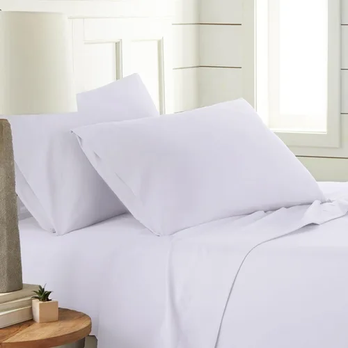 Southshore Fine Living, Inc. Juego de ropa de cama de microfibra de 4 piezas, juego de sábanas tamaño Queen, sábana bajera ajustable de 14 pulgadas