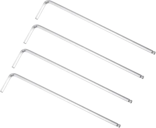 Miniatura 13 de uxcell Llave hexagonal de extremo de bola de 3/16", herramienta de reparación CR-V de brazo largo en forma de L, SAE 4 piezas