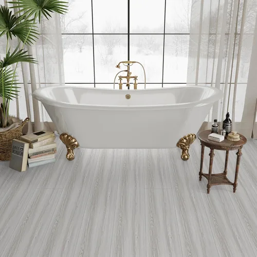 Miniatura 3 de Azulejos de suelo de despegar y pegar: rollo de 11.8x137.8 pulgadas con textura de grano de madera, pisos de vinilo autoadhesivos e impermeables sin