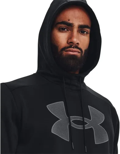 Miniatura 2 de Under Armour - Sudadera con capucha de polar para hombre, con logotipo grande
