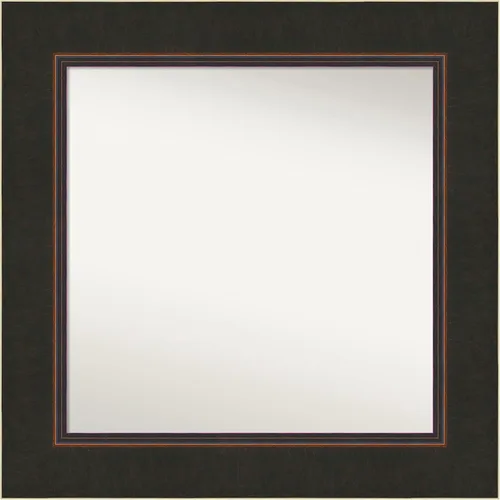 Amanti Art Espejo personalizado, espejo de baño de bronce Milano, espejo de pared o espejo de tocador de baño sobre el fregadero (26.5 x 26.5