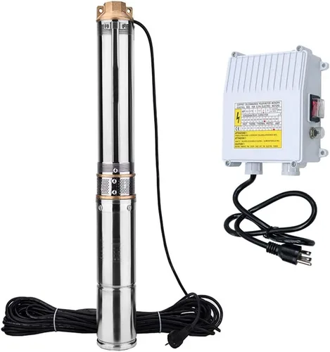 Miniatura 14 de iMeshbean® Bomba sumergible de pozo 1HP de 110 V, bomba de pozo profundo de 4 pulgadas con caja de control y cable de alimentación de 50 pies, bomba