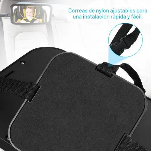 Miniatura 7 de Espejo de auto para bebé, espejo de asiento de auto DARVIQS, monitorea de manera segura a un niño pequeño en el asiento trasero del carro, acrílico