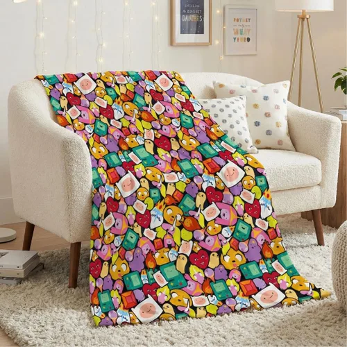Adventure Time Ricardio Bedding - Manta de felpa súper suave y acogedora, 46 x 60 pulgadas, (producto oficial) por Franco Collectibles
