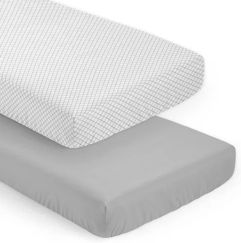 Miniatura 6 de Sweet Jojo Designs Juego de ropa de cama para cuna de bebé para niño o niña, color gris, rojo, negro y blanco, género neutro, acuarela, celosía