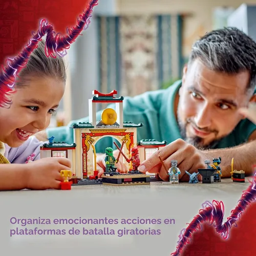 Miniatura 5 de LEGO NINJAGO Juego de construcción de juguetes del templo Spinjitzu Ninja - Juguete de ninja para niños en edad preescolar, para niños, niñas