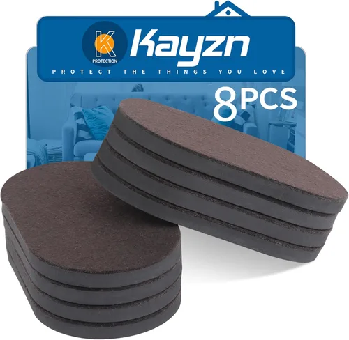 Miniatura 8 de Deslizador de muebles, 3-1/2 x 6 pulgadas, ovalado de alta resistencia, deslizadores de alfombra reutilizables para muebles, almohadillas móviles