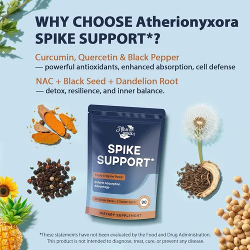 Miniatura 8 de Spike Detox – Suplemento de Nattokinase 10,000 FU con Serrapeptasa 18,000 SPU y Bromelina 800 GDU – Fórmula multienzimática sistémica 3-en-1