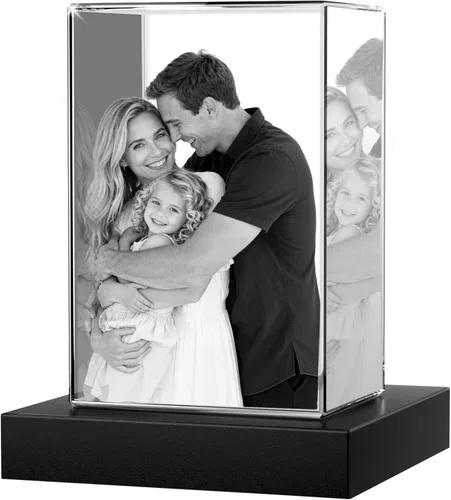Miniatura 10 de Foto de cristal 3D, regalo personalizado para ella, él, mamá, papá, padre, regalo para parejas – Foto personalizada en cristal, única para Paisaje