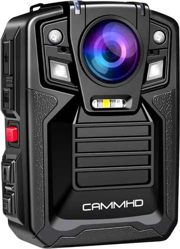 Miniatura 10 de Cámara corporal CAMMHD V8-1TB 4K con grabación de audio y video, cámara corporal 2160P, dos baterías de 4400mAh, funciona 14H, grabadora de video