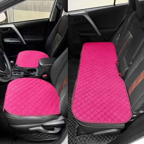Miniatura 5 de surpassme - Fundas de asiento delantero y trasero de automóvil, universales, accesorios de automóvil, fundas con bolsillos de almacenamiento