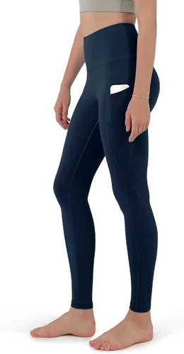 ODODOS - Leggings de yoga de cintura alta con bolsillos para mujer, pantalones de yoga deportivos con control de abdomen, no se transparentan, para