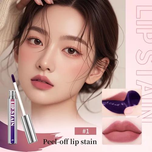 Miniatura 2 de 3 unidades de tinte de labios despegable, tinte de labios de larga duración, delineador de labios impermeable, delineador de labios que se despega