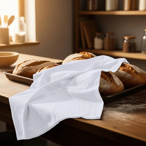 Miniatura 8 de Utopia Kitchen Toallas de saco de harina blanca [paquete de 24 - 28 x 28 pulgadas] 100% toallas de té de algodón para limpieza y secado - Paño